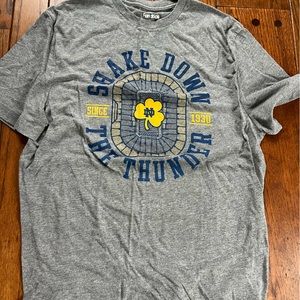 Fanatics Gray Shake Down the Thunder Tee
